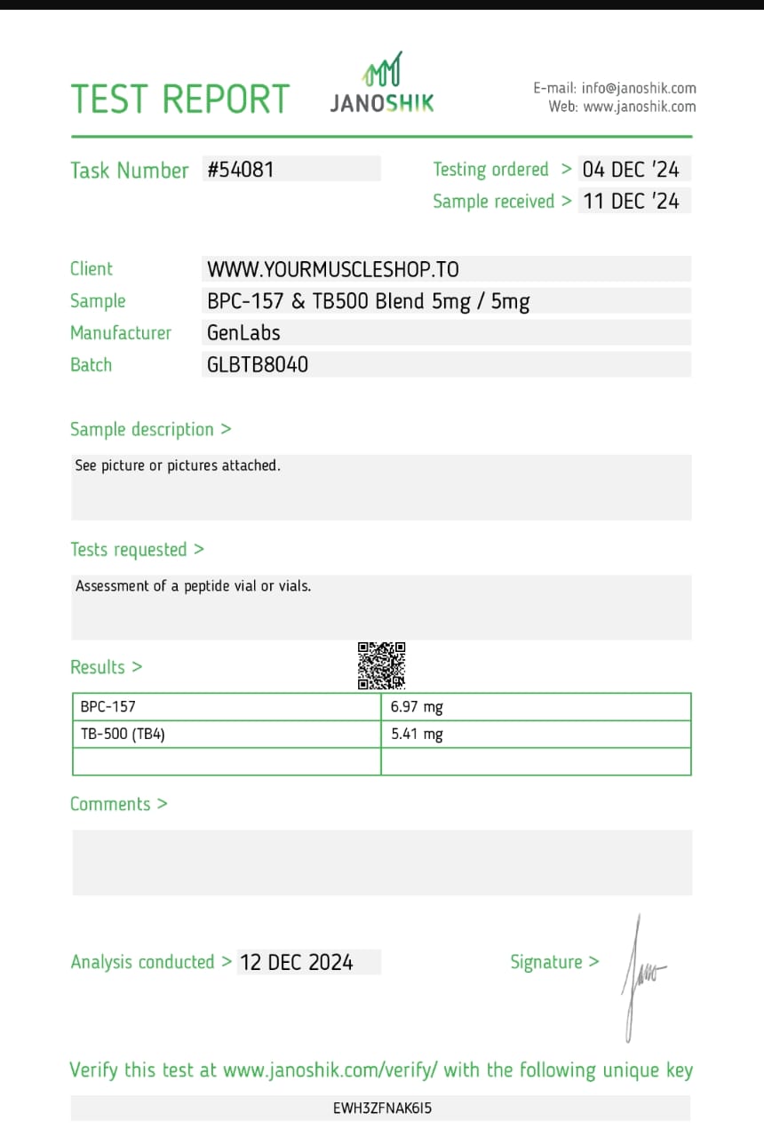Blend Bpc 157 5 mg Tb500 5 mg