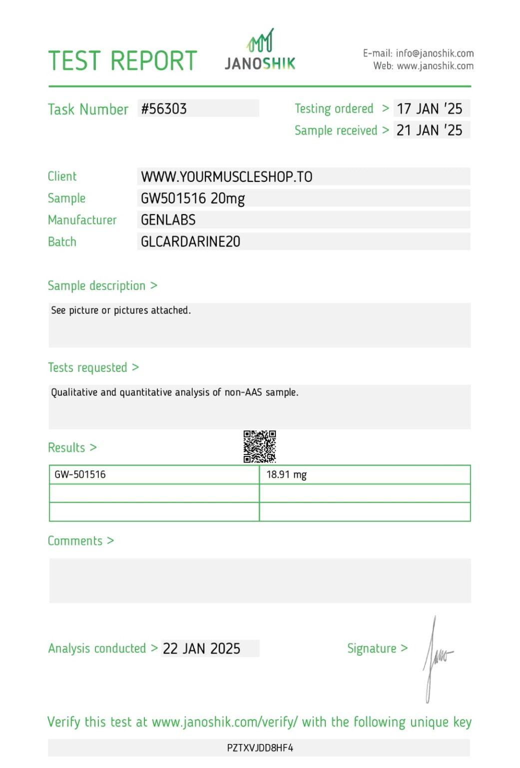 Gw501516 20 mg