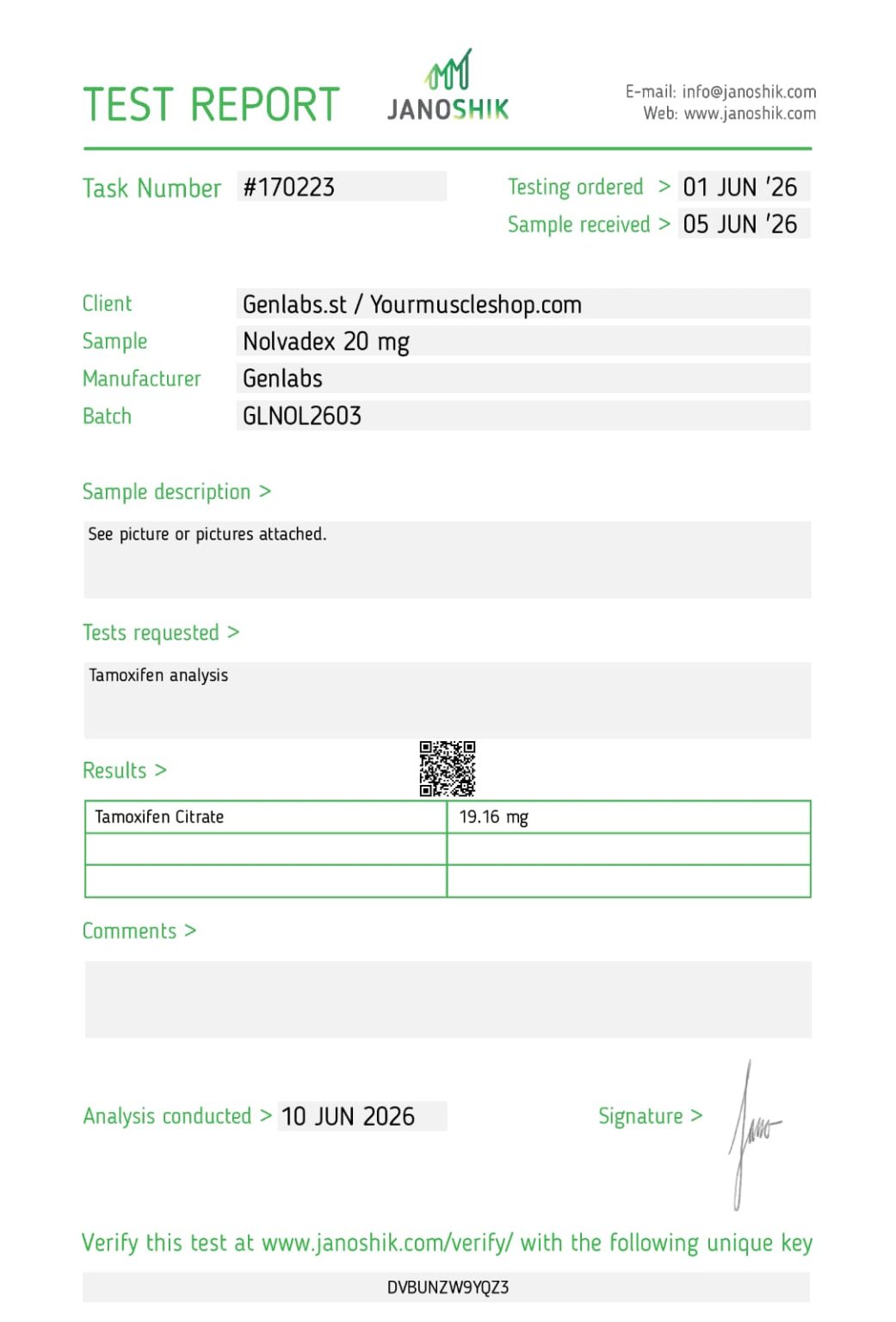 Nolvadex Tamoxifen 20 mg