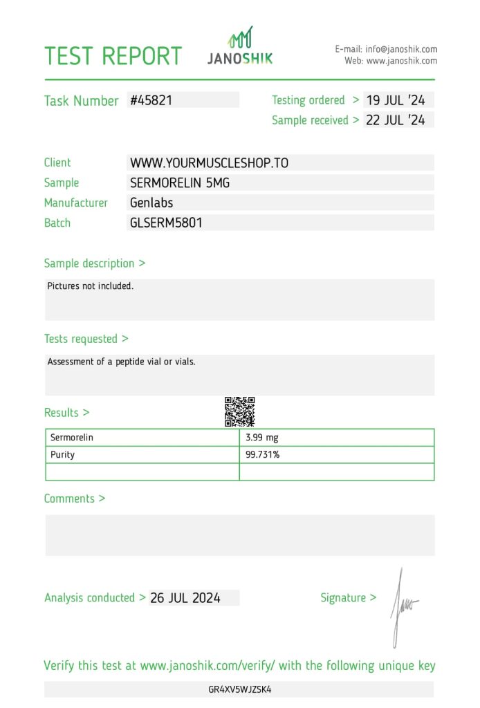 Sermorelin 5 mg