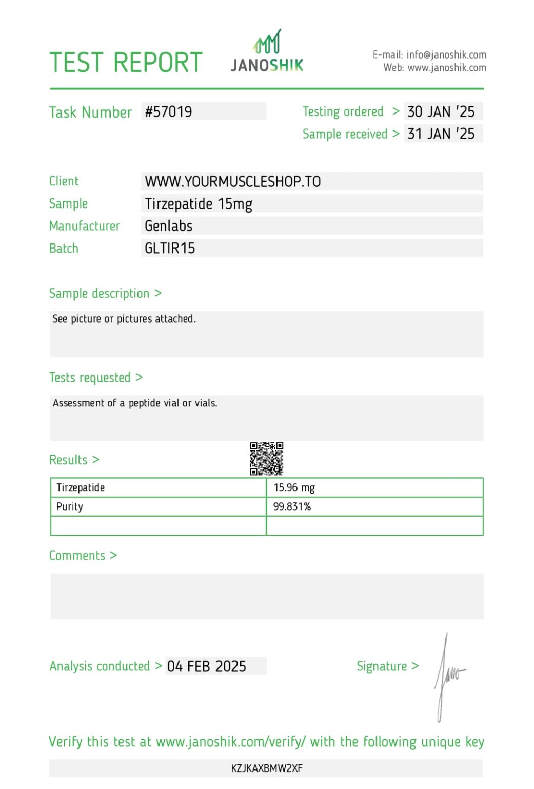 Tirzepatide 15 mg