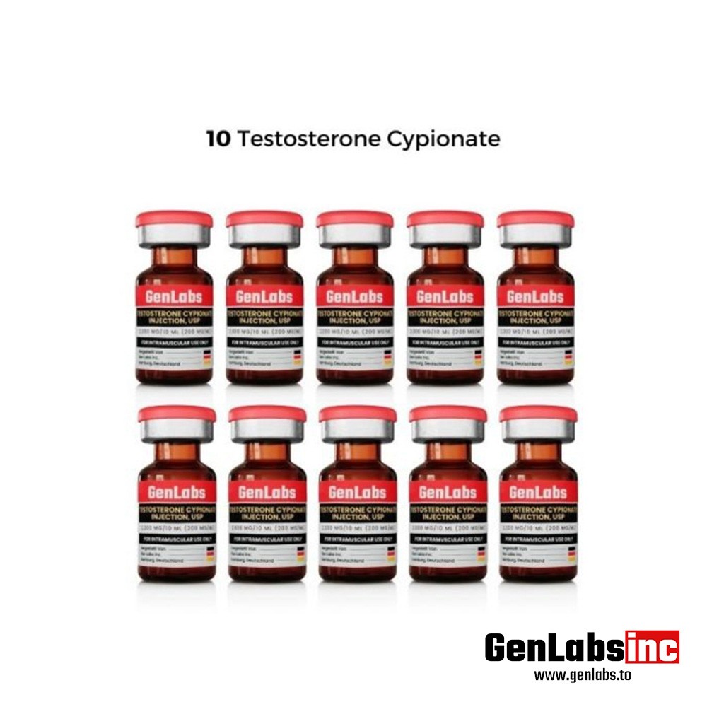 10 – Testosterone Cypionate 200 Mg/ml – Genlabs