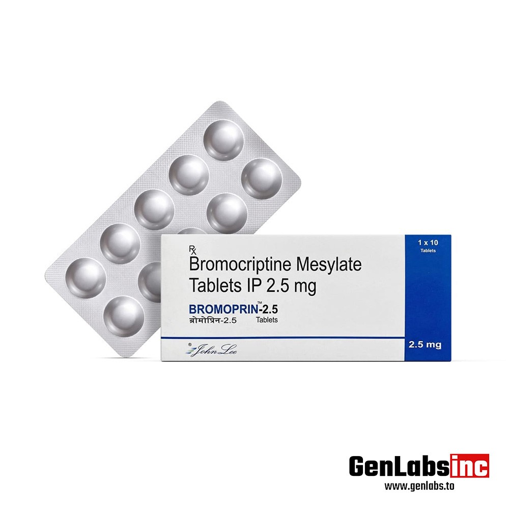 Bromocriptine Mesylate ( Bromopin ) 2.5 mg (10 Tablets Strip) – Johnlee Pharmacuetical