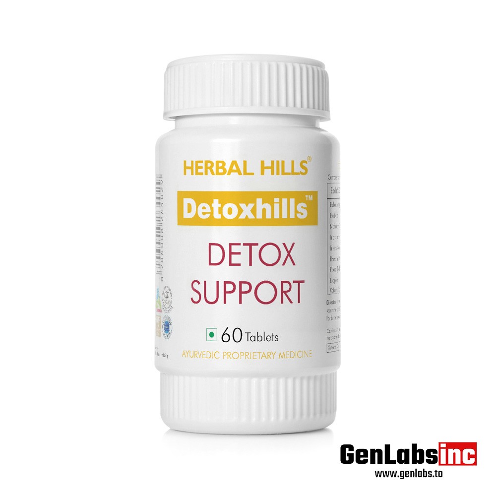 Detoxhills ( Avurvedic Proprietary Medicine ) – Detox Support 60 Tablets Bottle – Herbal Hills