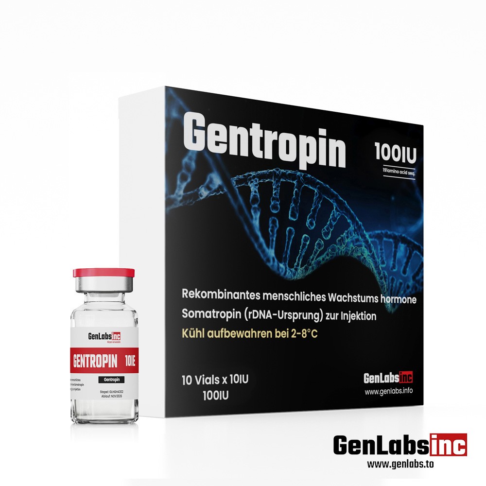 GENTROPIN (SOMATROPIN) 100IU HGH KIT WITH BACTERIOSTATIC WATER