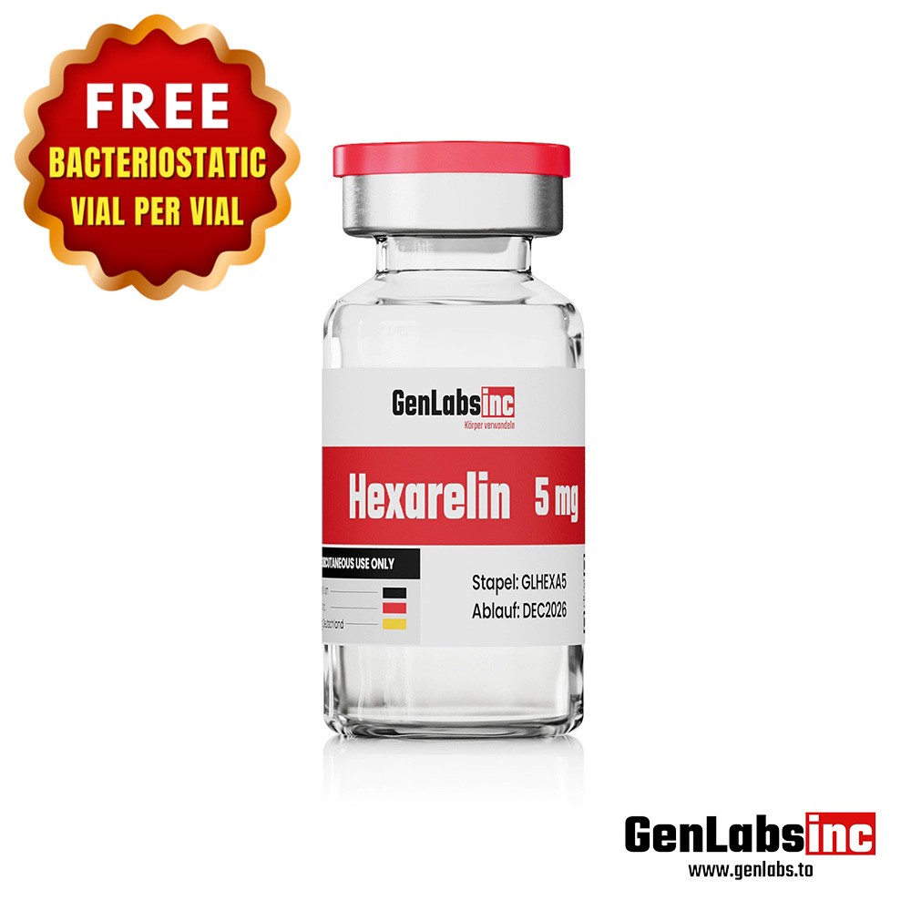 Hexarelin 5mg Vial – (with Bacteriostatic Water)