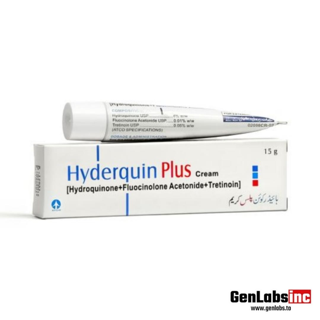 Hyderquin Plus Cream ( Hydroquinone USP + Fluocinolone Acetondie USP + Tretinoin USP ) 1 Tube / 15grams – Atco Labs