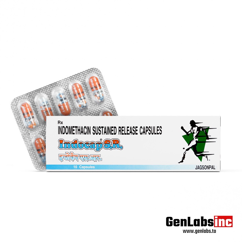 INDOCAP SR (INDOMETHACIN – SUSTAINED RELEASE) 75MG / PER CAPSULE – [10 CAPSULES STRIP] – JAGSONPAL PHARMACUETICALS LTD