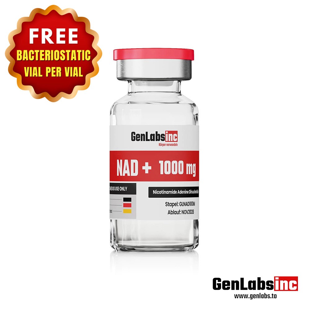 NAD + 1000 mg (nicotinamide Adenine Dinucleotide) Vial – (with Bacteriostatic Water)
