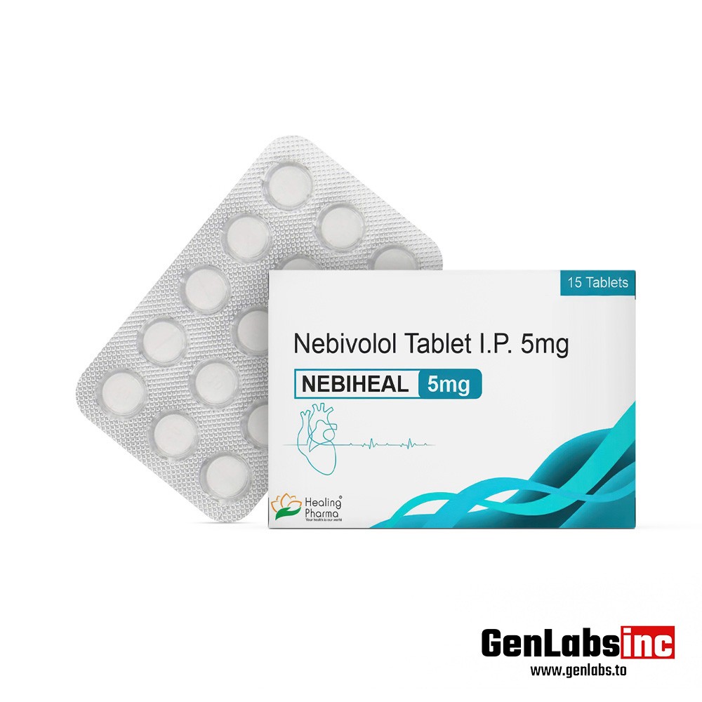 Nebiheal (nebivolol Hydrochloride) 5 mg (15 Tablets Strip) Healing Pharma