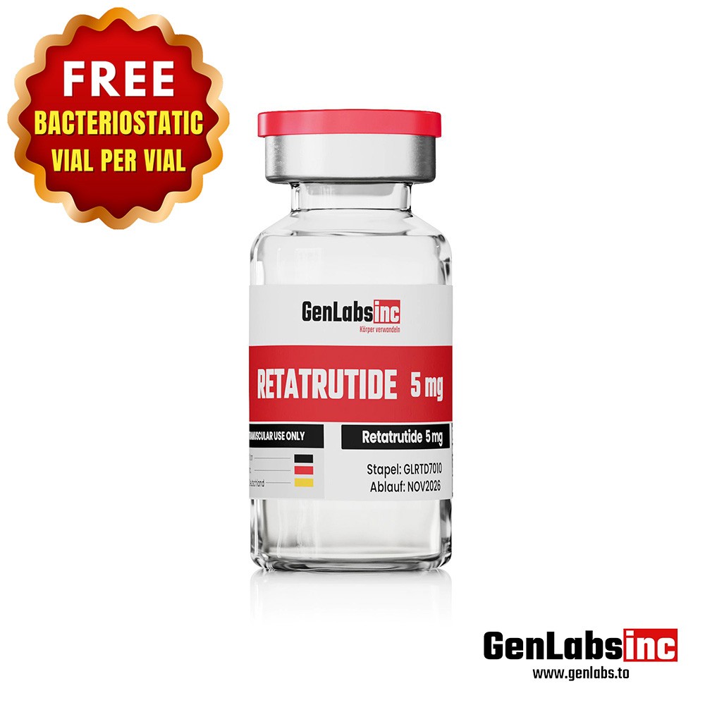 Retatrutide 5mg Vial – (with Bacteriostatic Water)