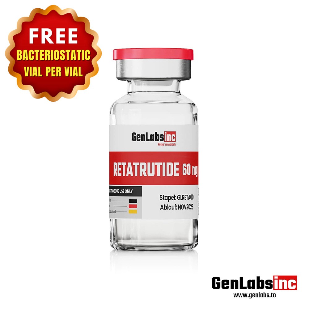 Retatrutide 60mg Vial – (with Bacteriostatic Water)