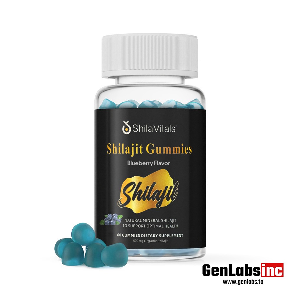 Shilajit Gummies ( 500mg Organic Shilajit ) (60 Gummies – Blueberry Flavor – Shilavitals
