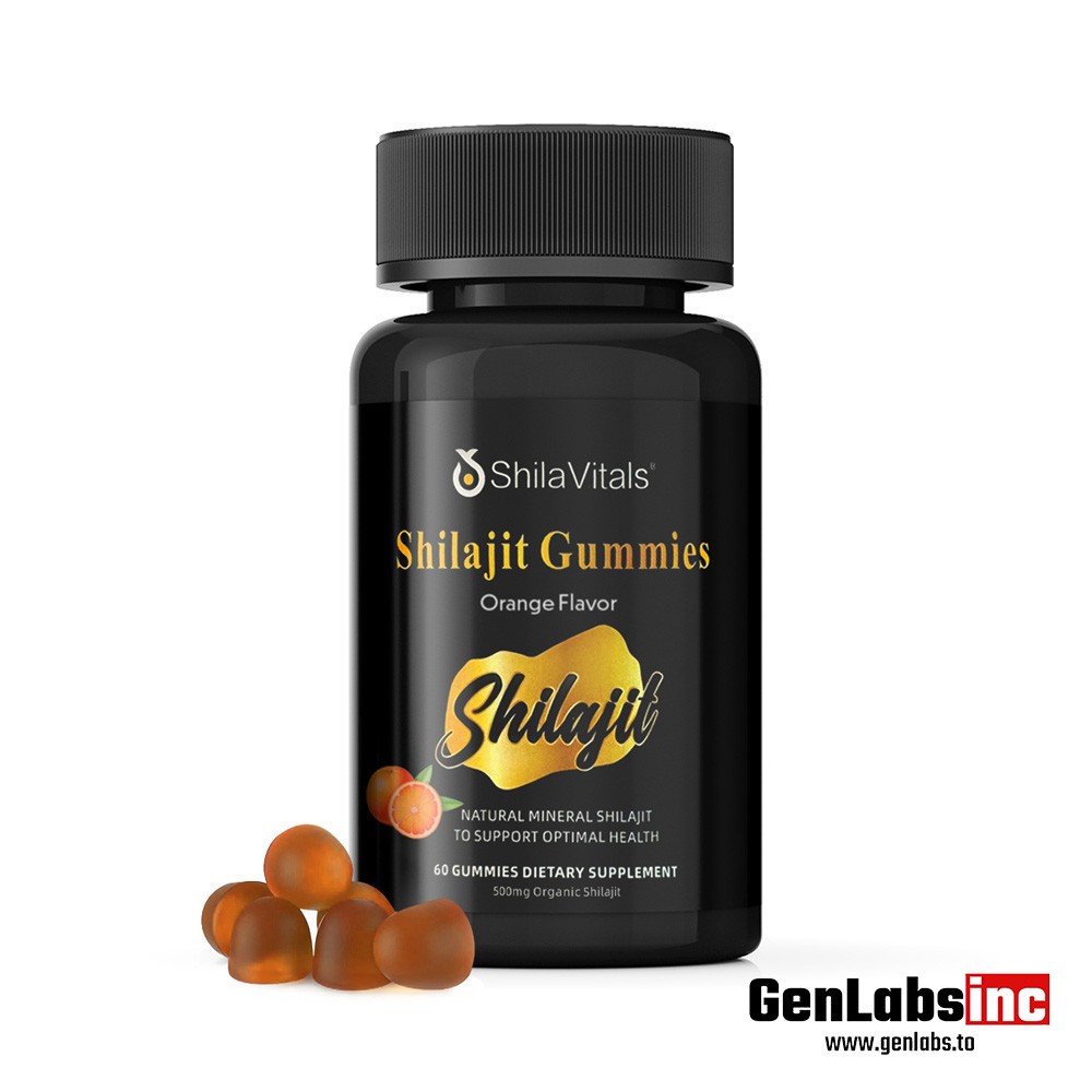 Shilajit Gummies ( 500mg Organic Shilajit ) (60 Gummies – Orange Flavor – Shilavitals