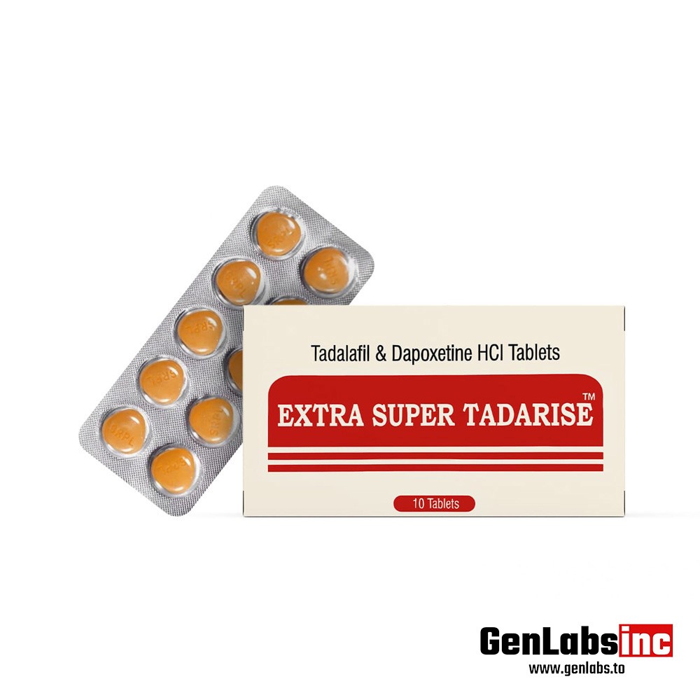 Tadalafil 40mg With Dapoxetine 60mg (extra Super Tadarise) 10 Tablet Pack – Sunrise Remedies Pvt Ltd