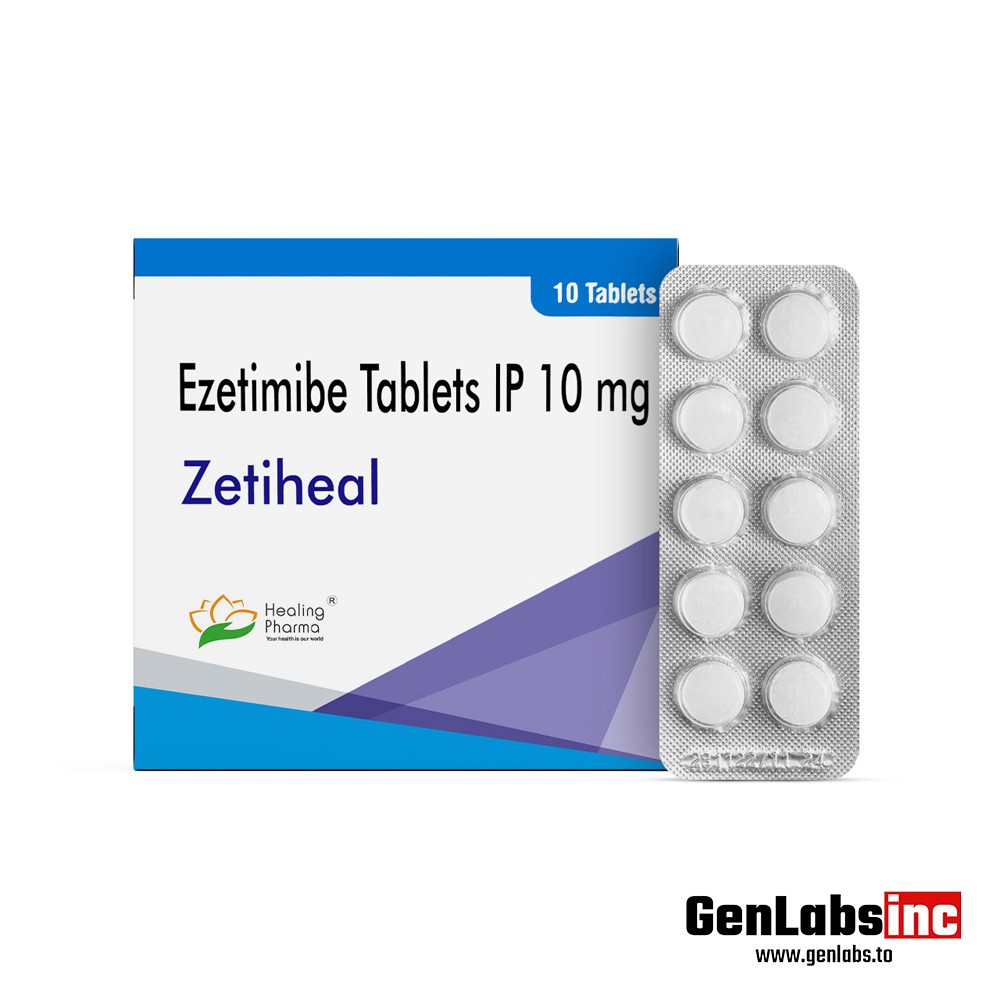 Zetiheal (ezetimibe) 10 mg – (10 Tablets Strip) – Healing Pharma